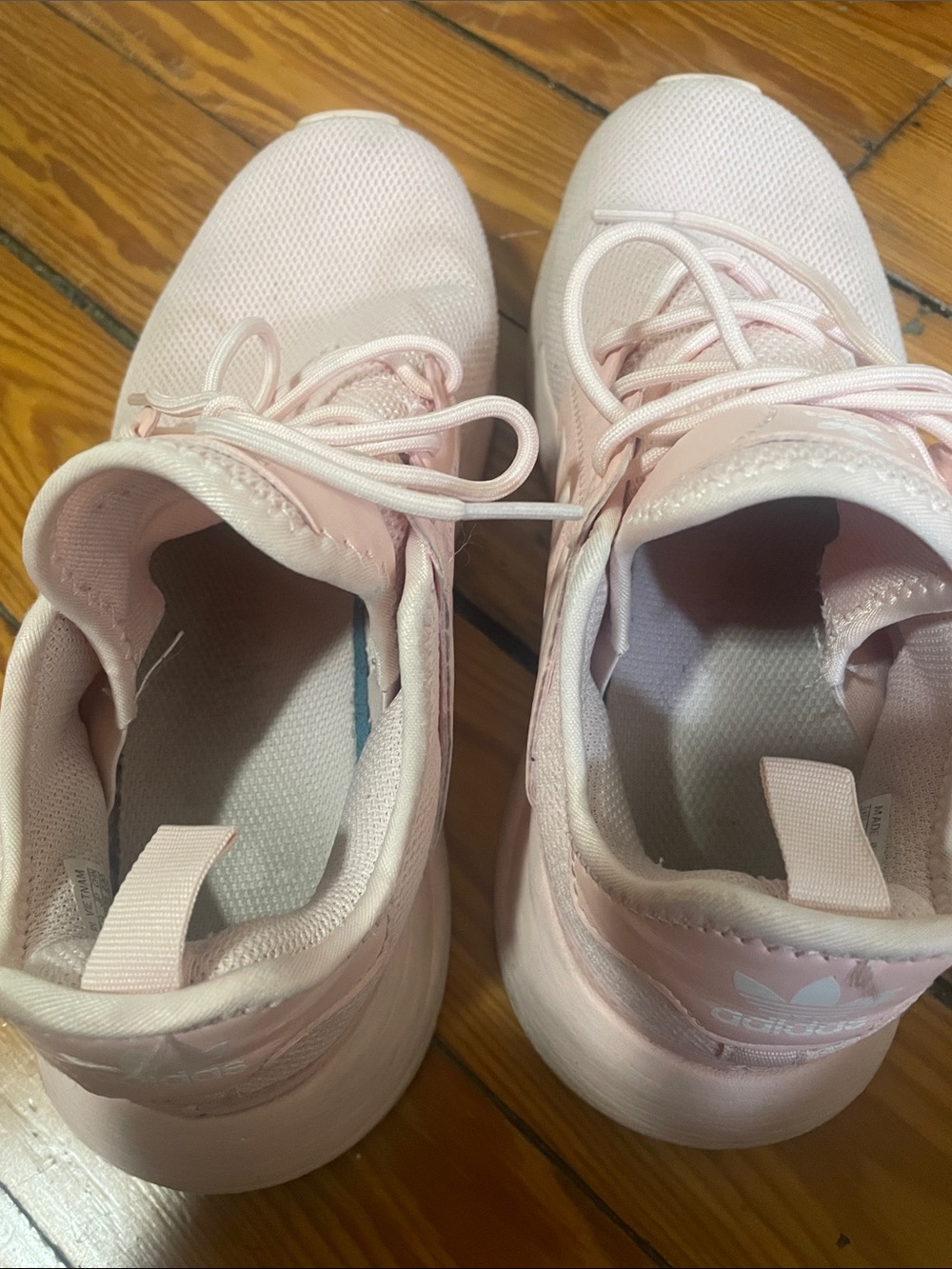 adidas Women’s Pastel Pink Mesh Athletic Sneakers - Picture 3 of 7
